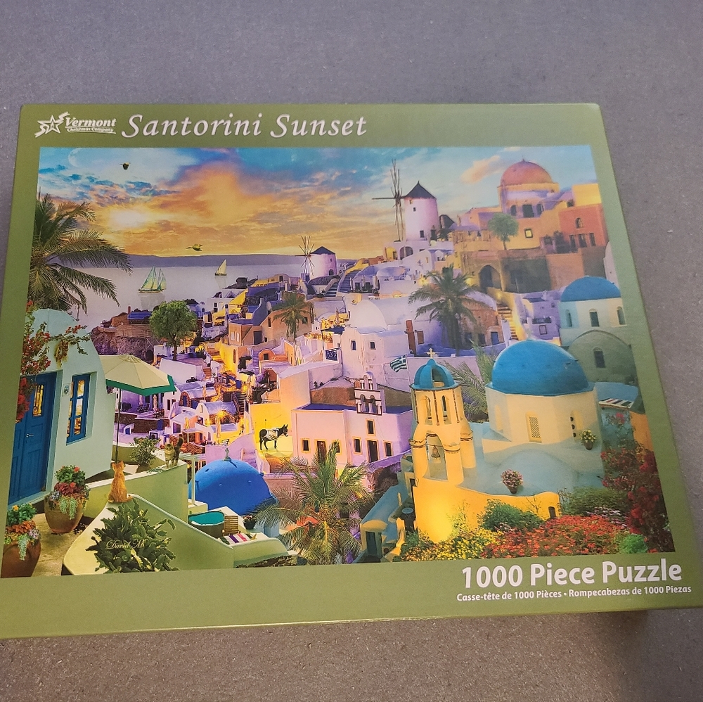 Vermont Christmas Company Santorini Sunset 1000 pieces